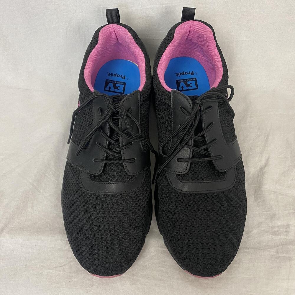 Propet Shoes Womens 13 4E Black Pink Sneakers Extra Volume Orthotic Diabetic - Picture 3 of 11